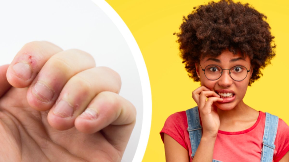 Att bita på naglarna kan vara ett lätt sätt att bli smittad av coronaviruset.